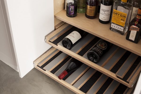Bespoke-fitted wine rack